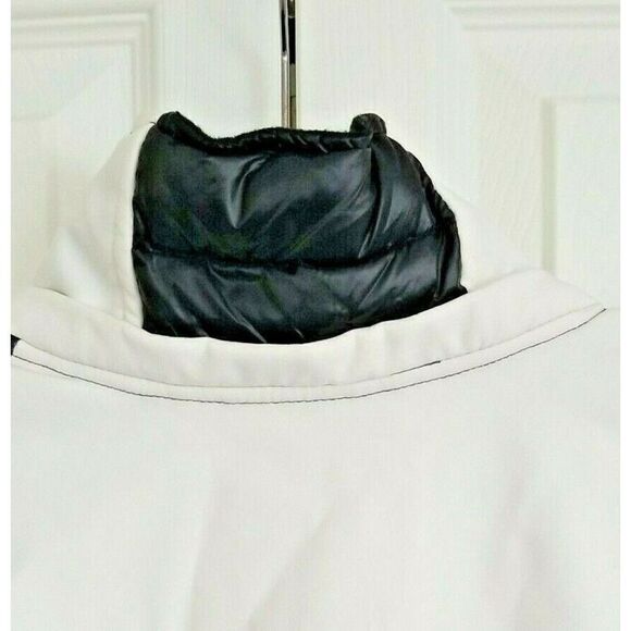 Halifax Traders Women's Small Puffer Coat Zip Up Eggshell/Black‎ Jacket Size S - Picture 10 of 10